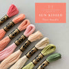 Bright Coral and Lime Hues in this DMC Floss Color Bundle by And Other Adventures Embroidery Co