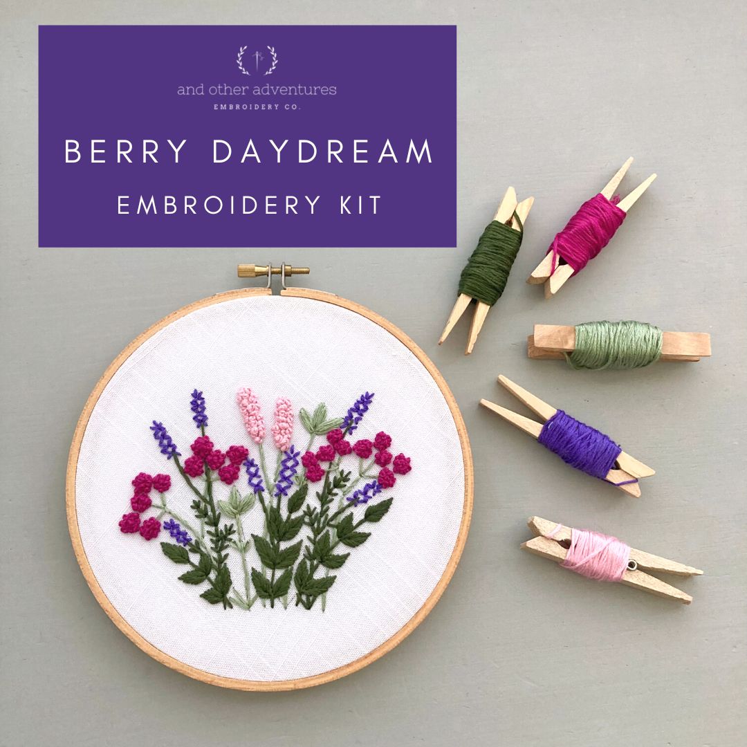 Beginner Hand Embroidery Kit - Berry Daydream - And Other Adventures  Embroidery Co