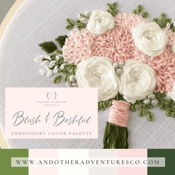 Blush & Bashful Embroidery Color Palette And Other Adventures