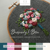 Burgundy &amp; Blue Embroidery Color Palette by And Other Adventures Embroidery Co