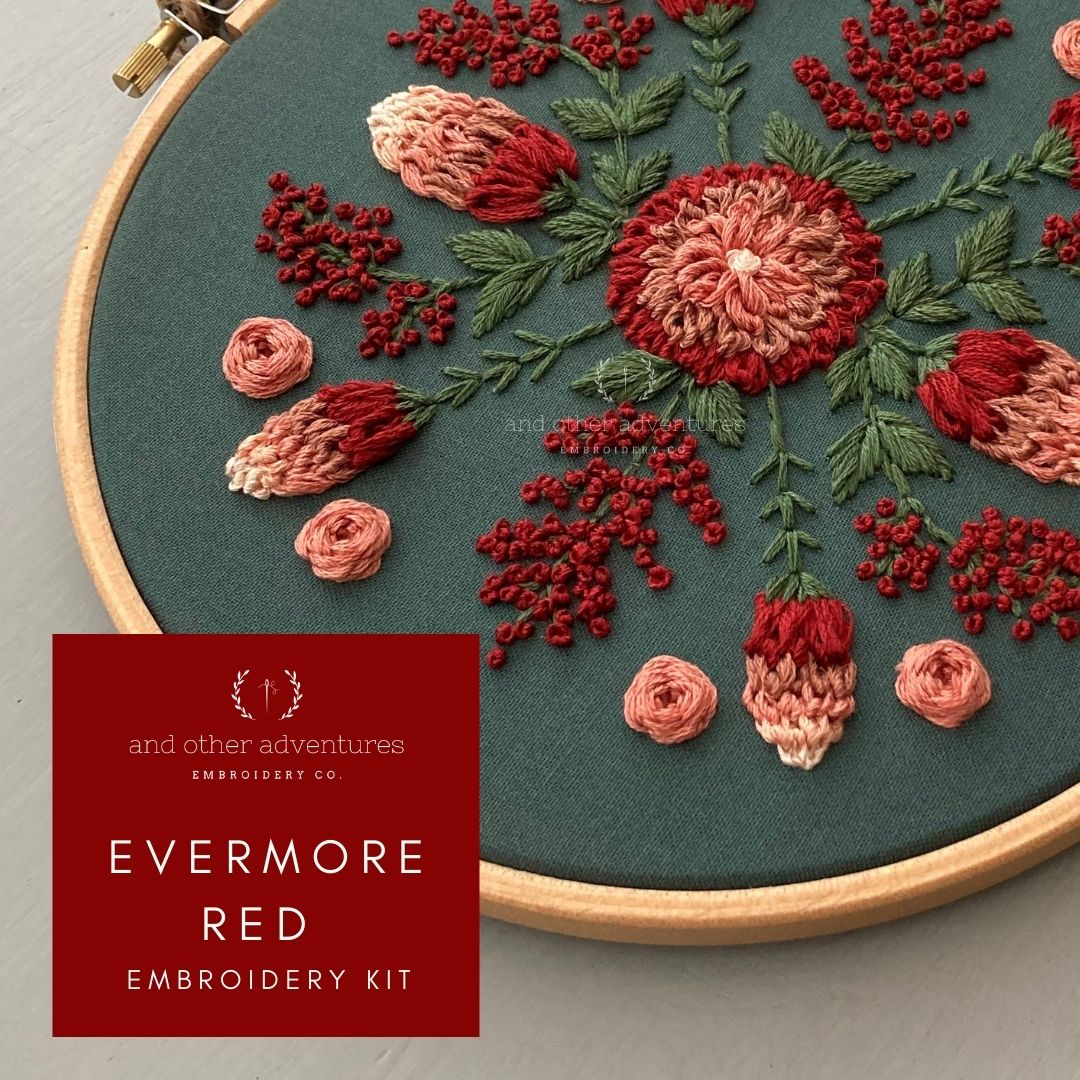 Hand Embroidery KIT - Hawthorne in Evergreen - And Other Adventures  Embroidery Co