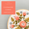 Evermore Coral Hand Embroidery Kit | And Other Adventures Embroidery Co