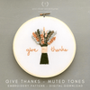 Give Thanks Muted Tones - Digital Hand Embroidery PDF Pattern | And Other Adventures Embroidery Co