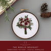 DIY Embroidered Holiday Flower Bouquet | And Other Adventures Embroidery Co
