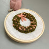 Christmas Wreath Hand  Embroidered Ornament for your Christmas Tree by And Other Adventures Embroidery Co