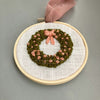 Handstitched Wreath Ornament, perfect gift for the modern romantic by And Other Adventures Embroidery Co