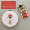 Poppy in Vase - Embroidery PDF pattern digital download | And Other Adventures Embroidery Co