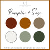 Fall Colors - Pumpkin and Sage Embroidery Floss Color Combination | And Other Adventures Embroidery Co