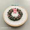Learn how to embroider your own Christmas Ornaments with this Beginner Hand Embroidery Kit by And Other Adventures Embroidery Co