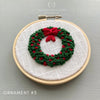 Hand Embroidered Wreath Ornament Making Kit by And Other Adventures Embroidery Co