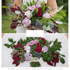 Hand Embroidered Burgundy and Purple Wedding Bouquet Art | And Other Adventures Embroidery Co