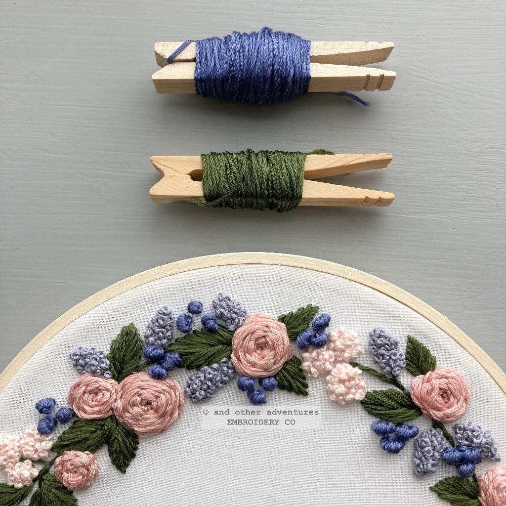 Dillmont Rose Hand Embroidery Pattern –