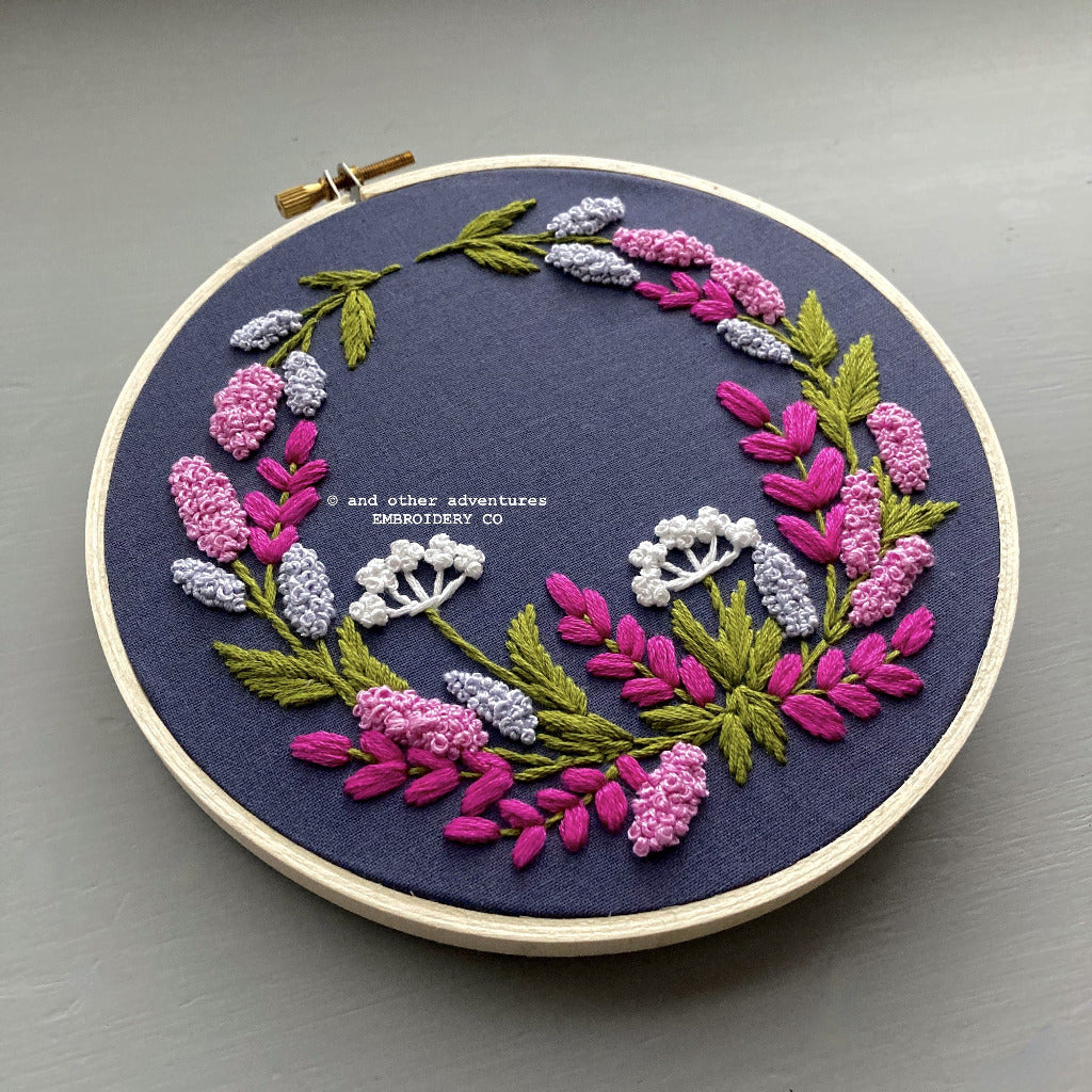 Hand Embroidery Kit for Beginners - Avonlea in Navy - And Other Adventures  Embroidery Co