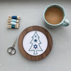 Aqua and Teal Winter Tree Embroidery Pattern Digital Download | And Other Adventures Embroidery Co
