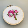 Learn how to Embroider Your Own Pink Fuschia Wedding Bouquet | And Other Adventures Embroidery Co