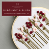 Burgundy &amp; Blush Wildflower Hand Embroidery Kit | And Other Adventures Embroidery Co