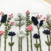 Navy &amp; Seafoam Wildflower Hand Embroidery Pattern | And Other Adventures Embroidery Co