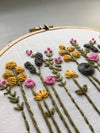 embroidered wildflowers