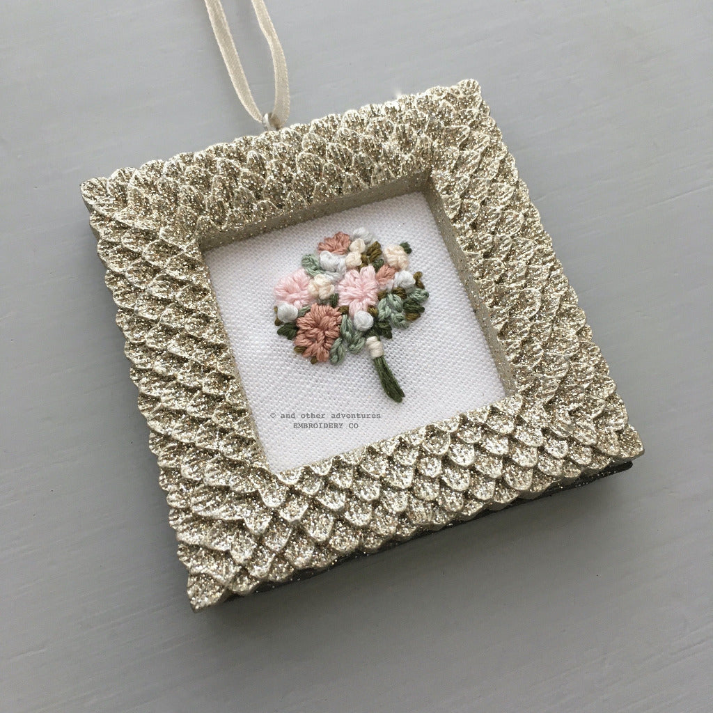 Hand Stitched Christmas Tree Ornament | And Other Adventures Embroidery Co