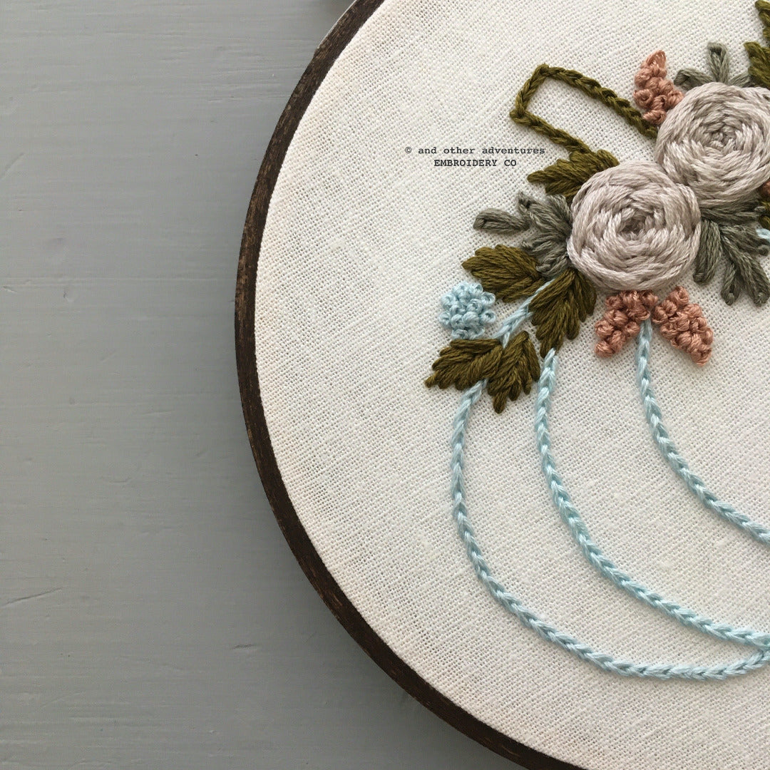 Fall Pumpkin Beginner Embroidery Project | And Other Adventures Embroidery Co