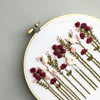 Burgundy &amp; Blush Wildflowers Hand Embroidery Pattern | And Other Adventures Embroidery Co