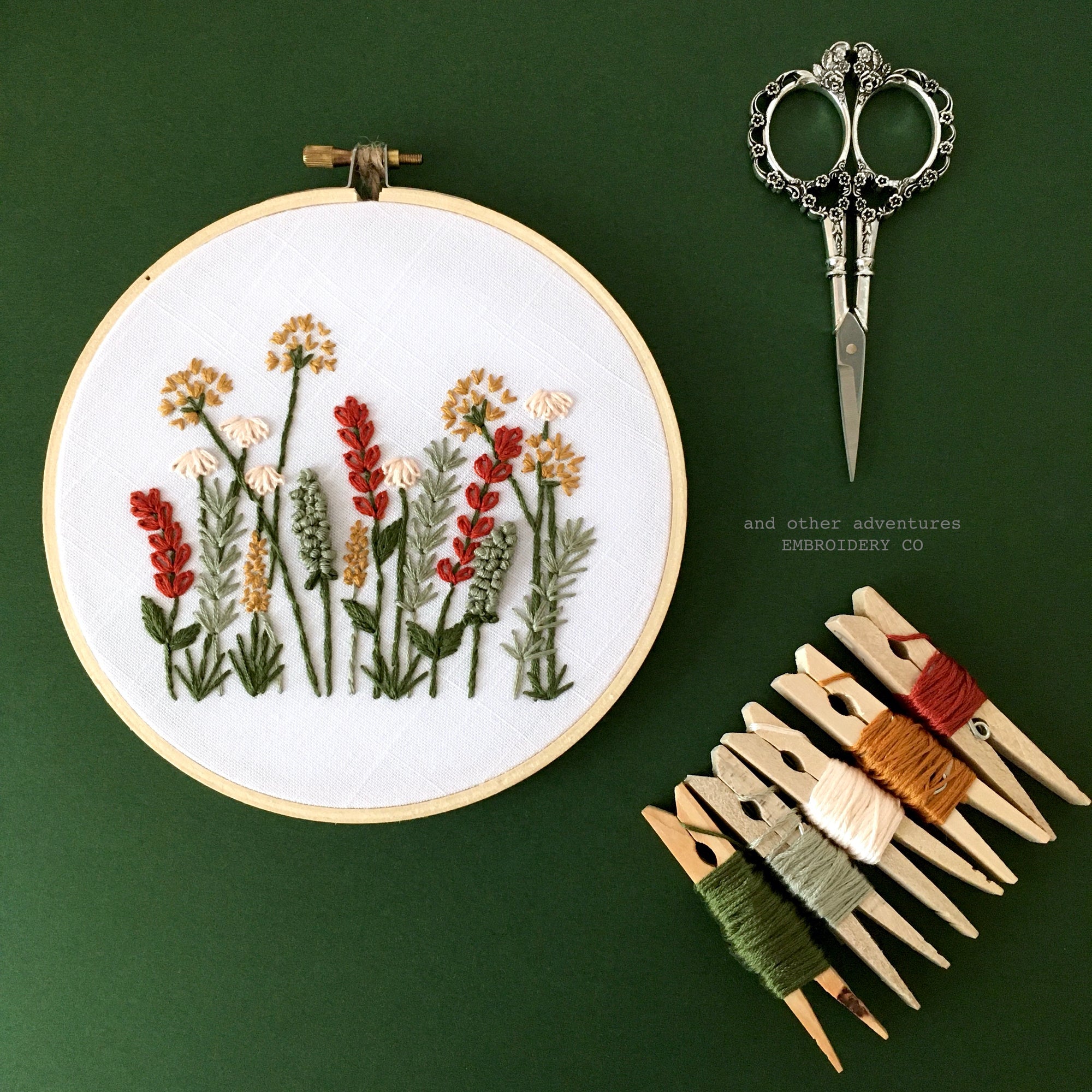 WHOLESALE Embroidery KIT - Bright Summer Meadow - And Other Adventures  Embroidery Co