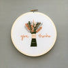 DIY Hand Embroidery Kit - Give Thanks - Muted Tones
