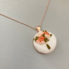 Hand Embroidered Floral Necklace for the Modern Romantic by And Other Adventures Embroidery Co