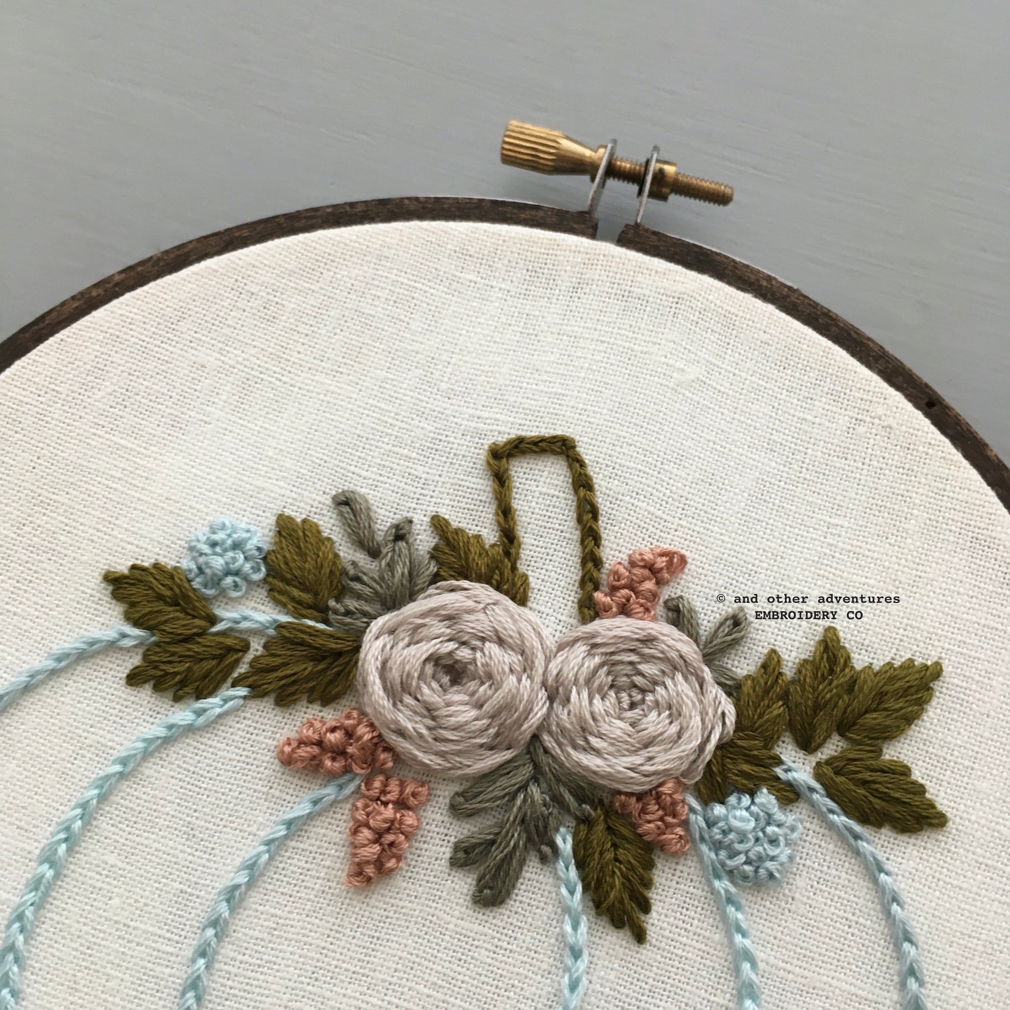 Embroidered Fall Pumpkin | And Other Adventures Embroidery Co