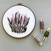Hand Stitched Lavender Fields Embroidery Art | And Other Adventures Embroidery Co