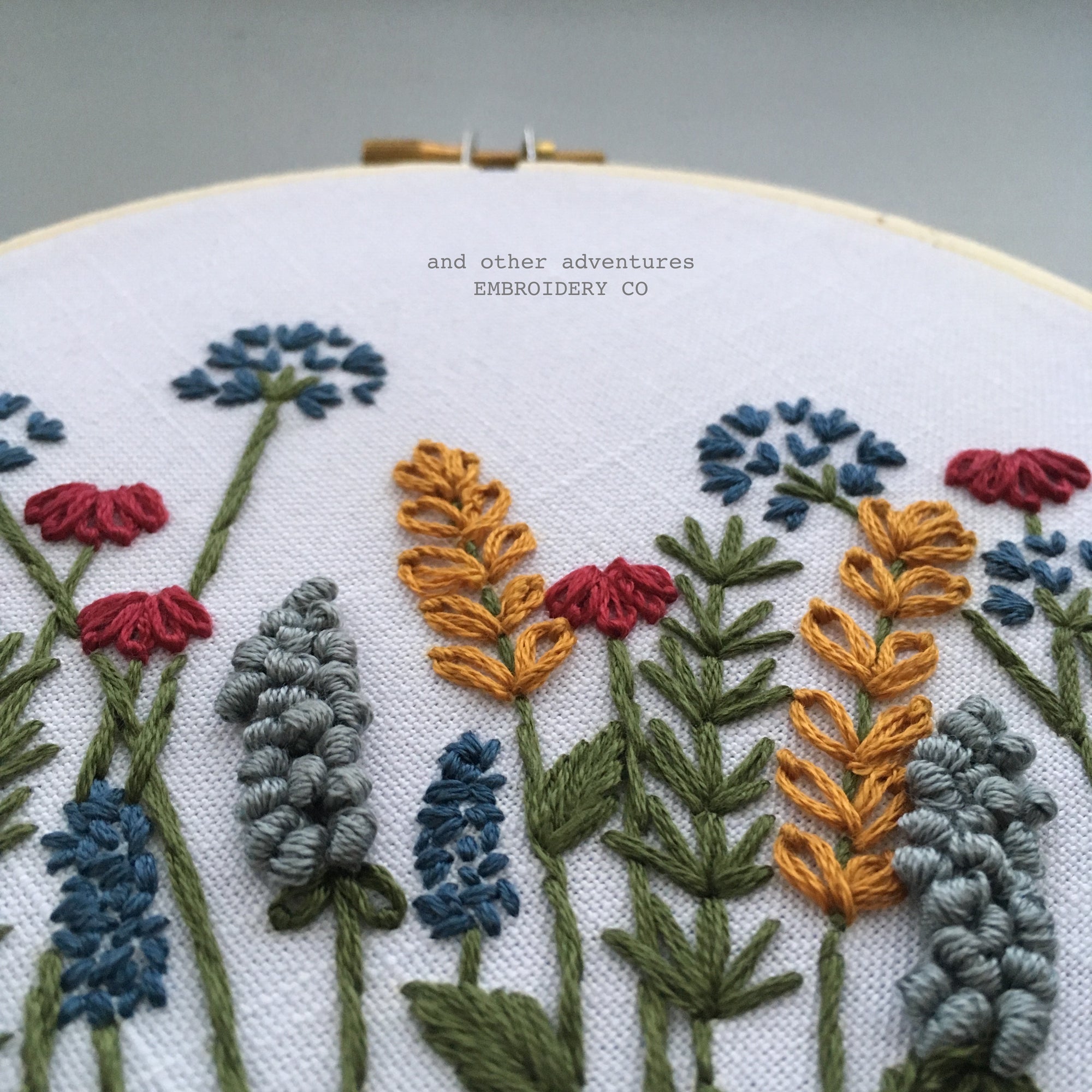 Hand Embroidery Kit - Meadow in Happy Day - And Other Adventures