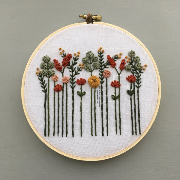 Wildflowers Embroidery Hoop Art - Harvest - And Other Adventures ...