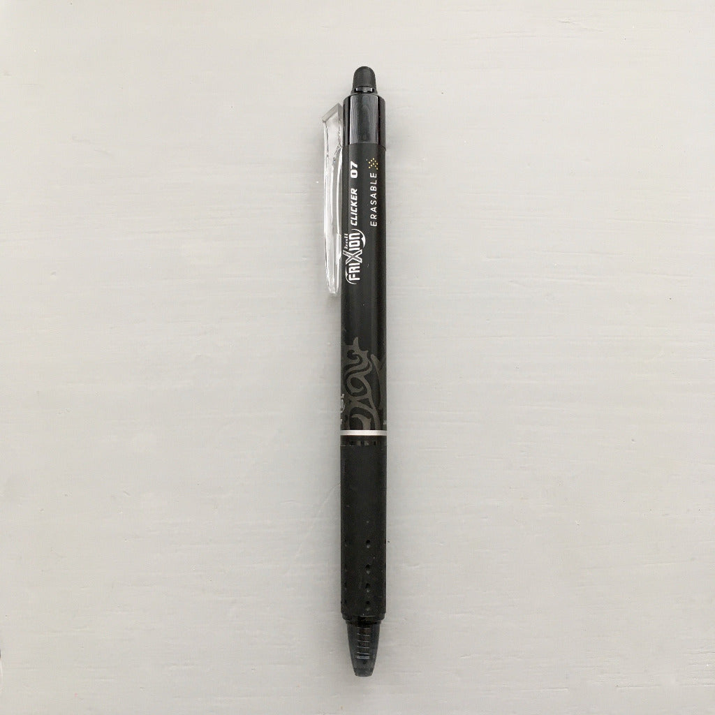Black Frixion Heat Erasable Pen from Pilot