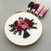 Wine, Fuschia, and Hot Pink Embroidered Art Digital Pattern | And Other Adventures Embroidery Co
