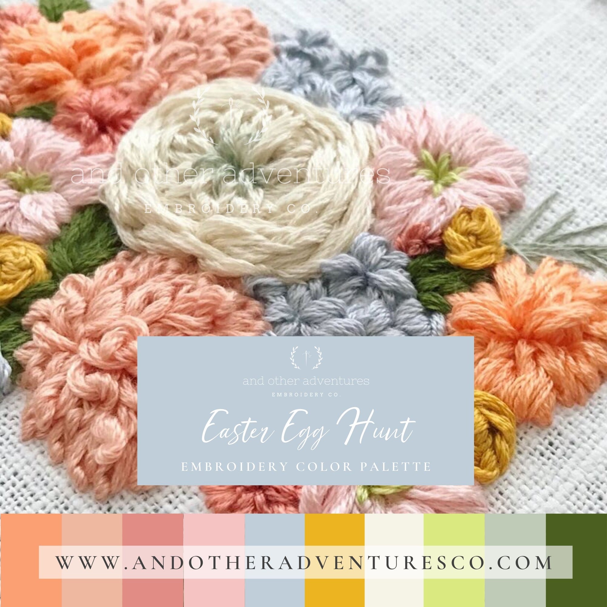 Easter Egg Hunt - Embroidery Color Palette