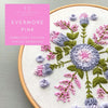 Hand Embroidery Digital Pattern - Evermore Pink