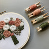 DIY Hand Stitched Flower Bouquet Embroidery Kit | And Other Adventures Embroidery Co