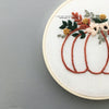 Beginner Hand Embroidery Kit - Rust Floral Fall Pumpkin | And Other Adventures Embroidery Co