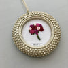 Hand Embroidered Floral Bouquet Glitter Christmas Ornament | And Other Adventures Embroidery Co
