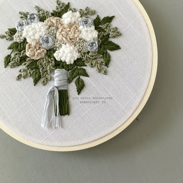 The Everly Bouquet - Digital Embroidery Pattern - And Other