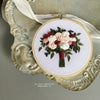 DIY Valentine&#39;s Flower Bouquet Hand Embroidery Hoop by And Other Adventures Embroidery Co