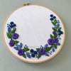 Customize your own floral hand embroidered wreath | And Other Adventures Embroidery Co