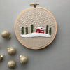 And Other Adventures Christmas Cabin Embroidery Hoop Art