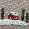 Christmas Cabin Hand Embroidered Hoop Art by And Other Adventures