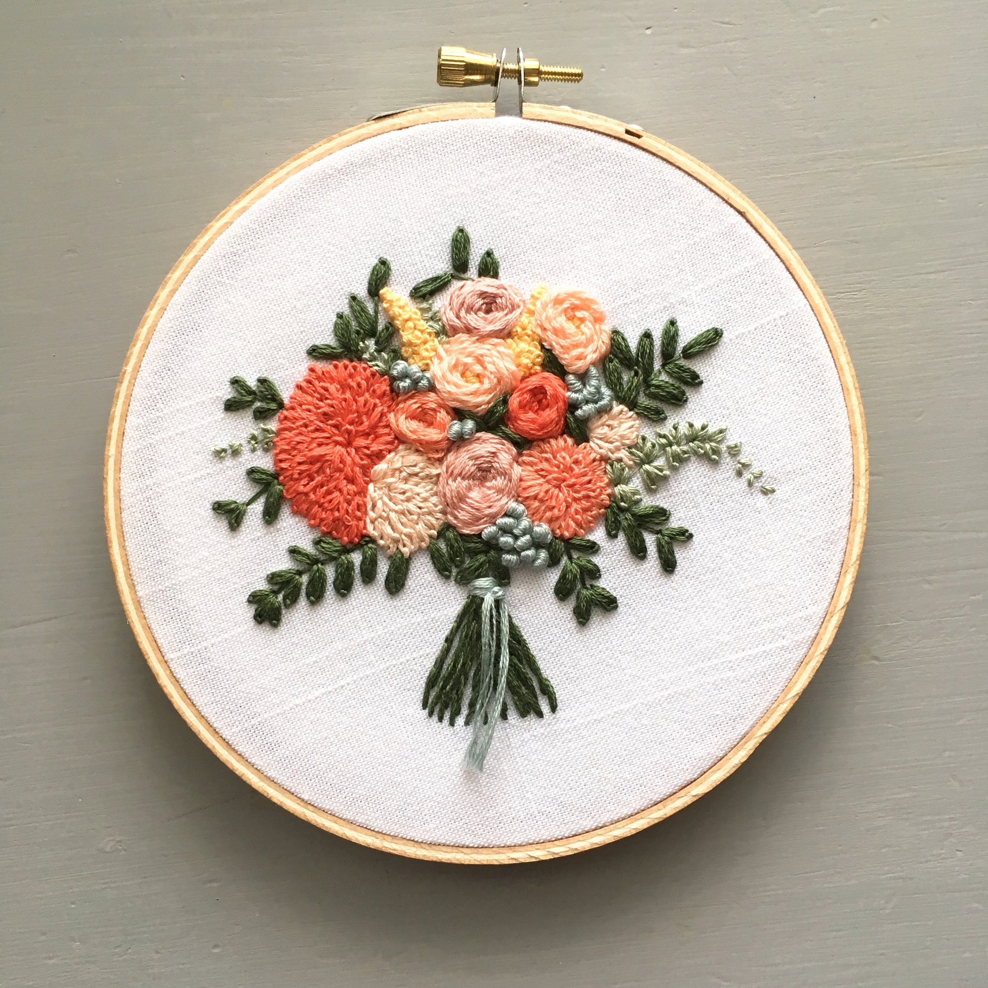 Embroidery Pattern, Flower Bouquet