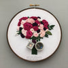 Embroidered wedding bouquet anniversary gift