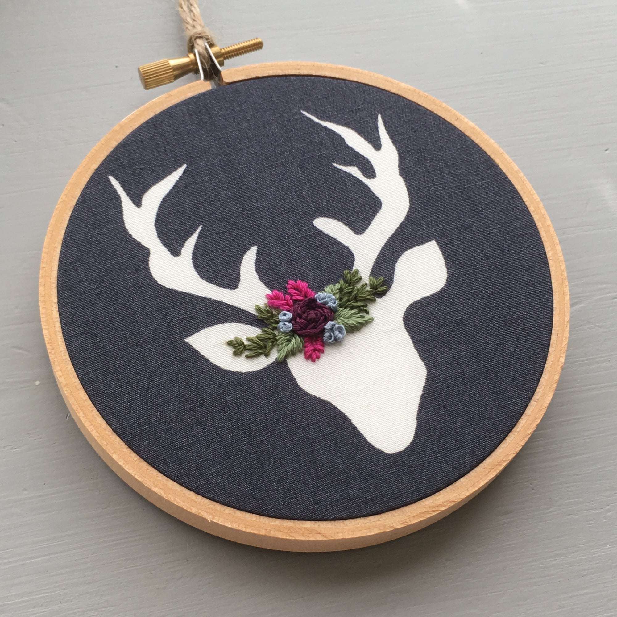 Deer Embroidery by And Other Adventures Embroidery Co