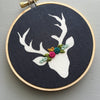 embroidered deer nursery art by And Other Adventures Embroidery Co