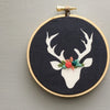 Embroidered Deer Ornament by And Other Adventures Embroidery Co