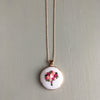 rose gold necklace embroidery by And Other Adventures